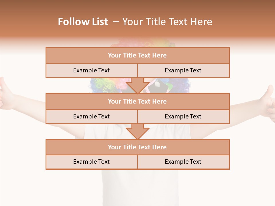 Child Little Thumbs Up PowerPoint Template