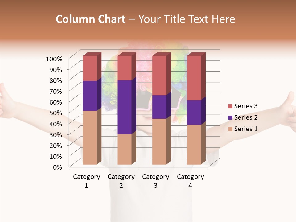Child Little Thumbs Up PowerPoint Template