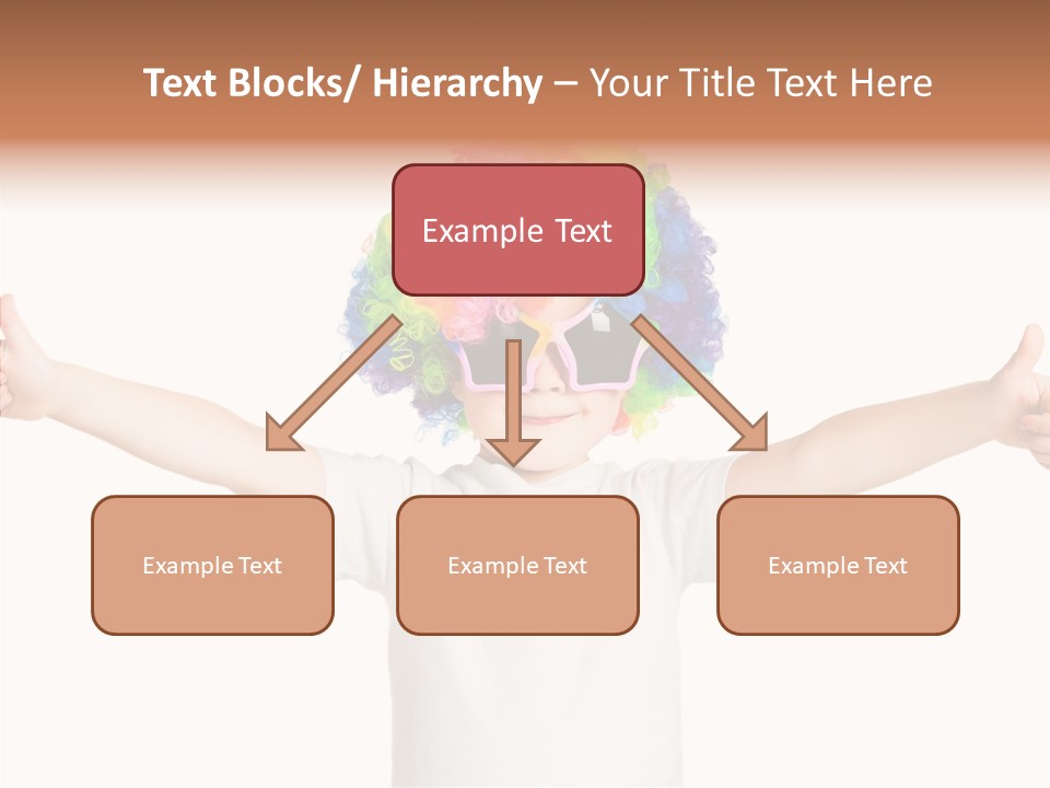 Child Little Thumbs Up PowerPoint Template