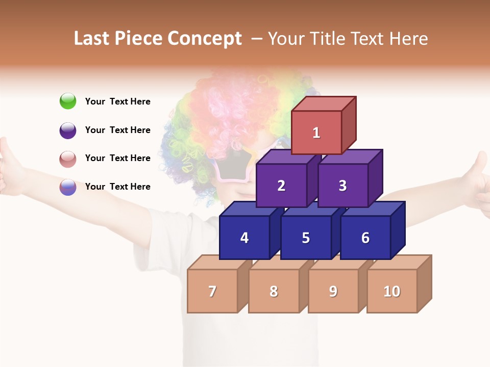 Child Little Thumbs Up PowerPoint Template