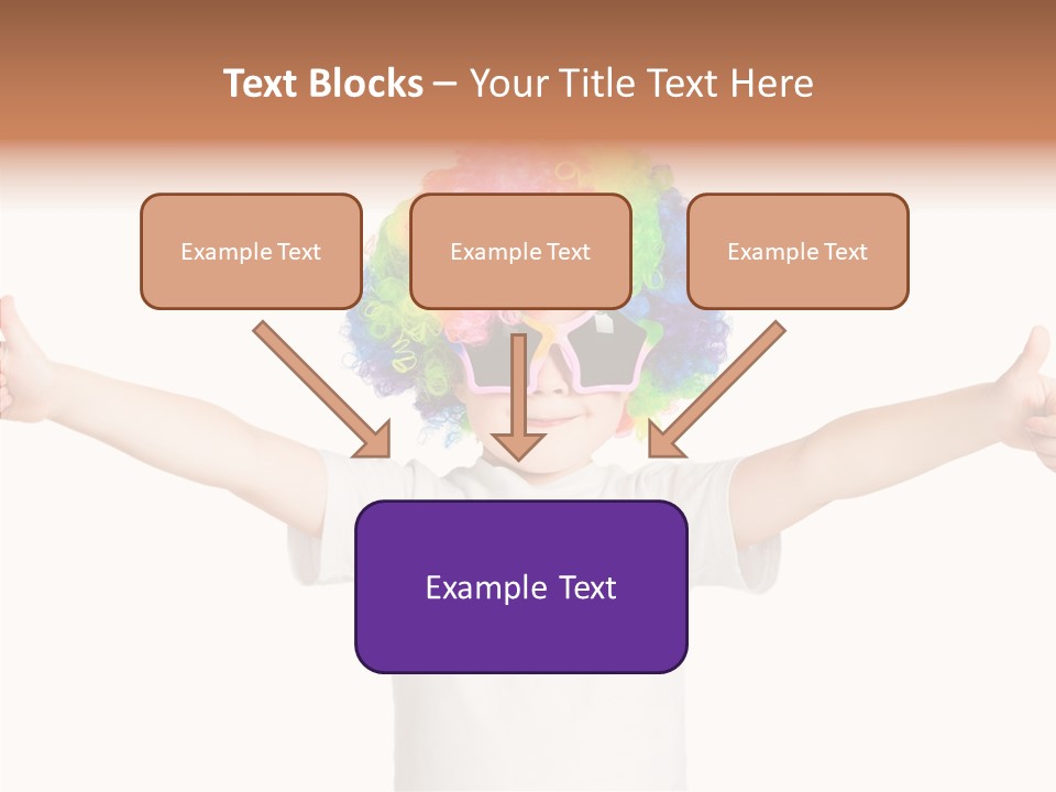 Child Little Thumbs Up PowerPoint Template