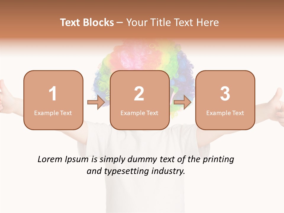 Child Little Thumbs Up PowerPoint Template