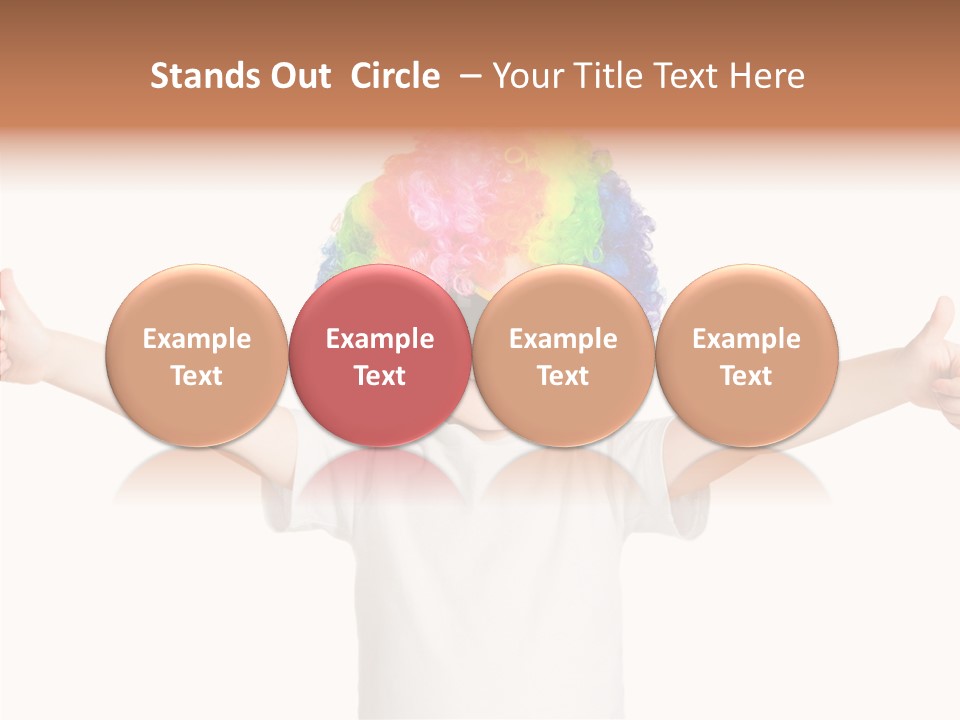 Child Little Thumbs Up PowerPoint Template