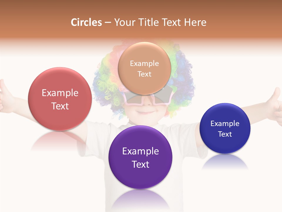 Child Little Thumbs Up PowerPoint Template