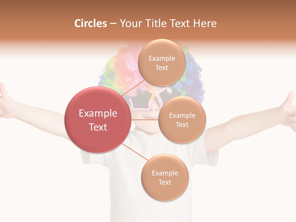 Child Little Thumbs Up PowerPoint Template