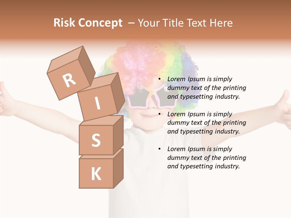 Child Little Thumbs Up PowerPoint Template