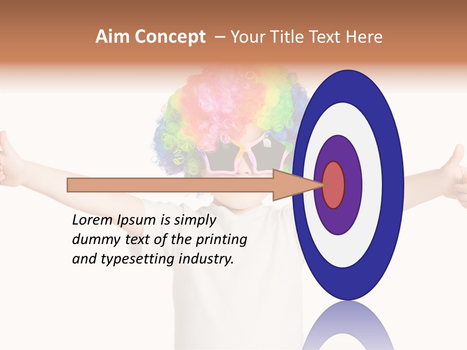 Child Little Thumbs Up PowerPoint Template