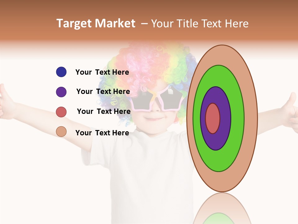 Child Little Thumbs Up PowerPoint Template