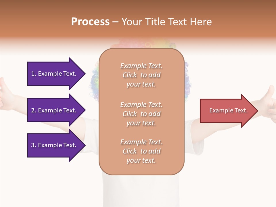 Child Little Thumbs Up PowerPoint Template