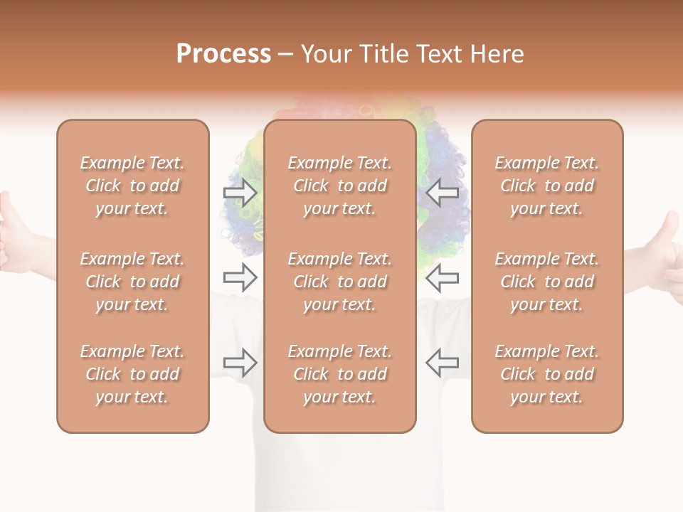 Child Little Thumbs Up PowerPoint Template