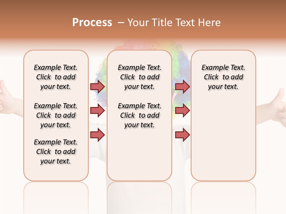 Child Little Thumbs Up PowerPoint Template