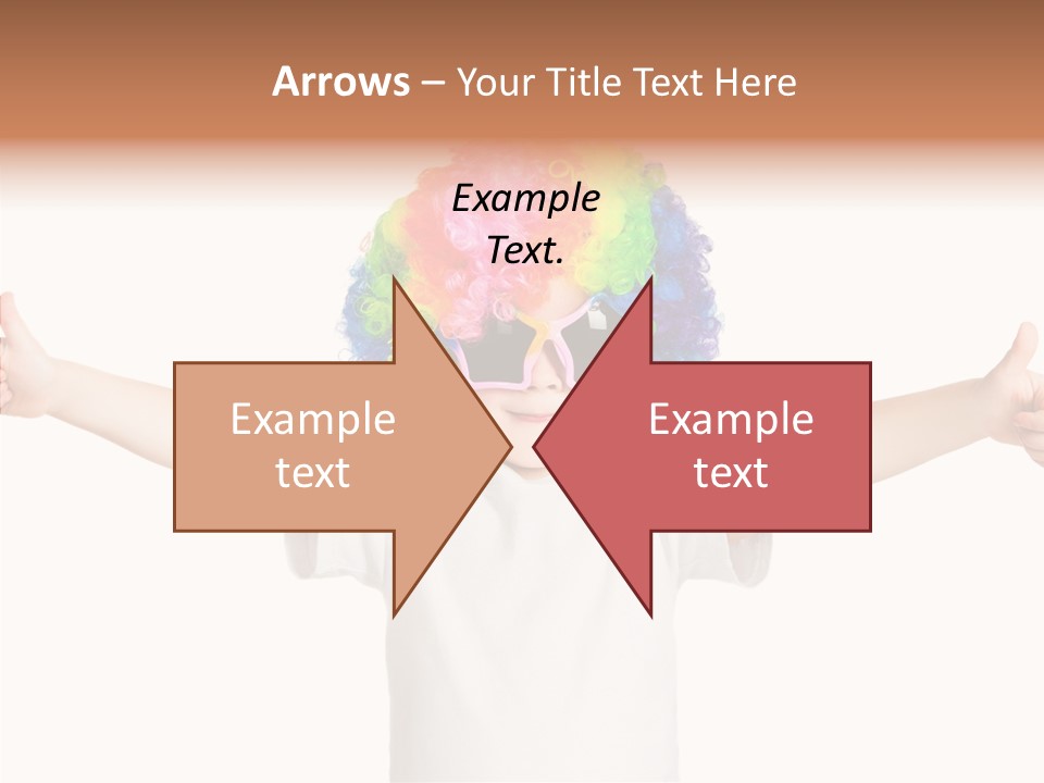 Child Little Thumbs Up PowerPoint Template