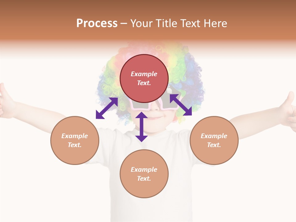 Child Little Thumbs Up PowerPoint Template