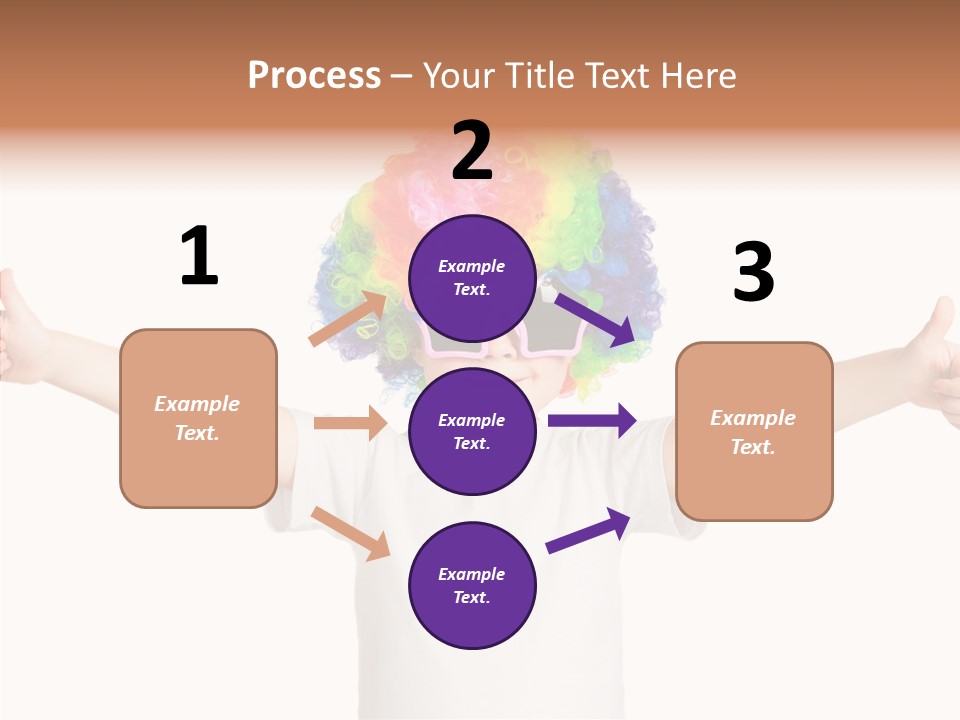 Child Little Thumbs Up PowerPoint Template