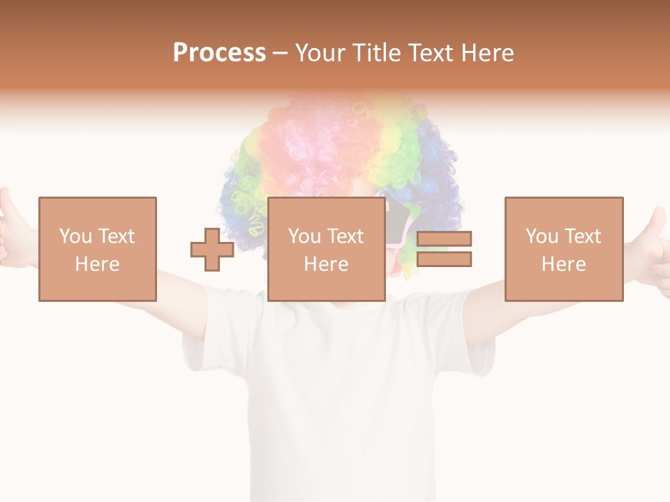 Child Little Thumbs Up PowerPoint Template