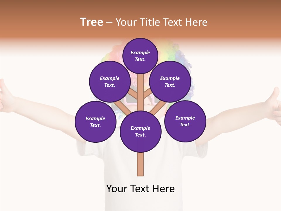 Child Little Thumbs Up PowerPoint Template