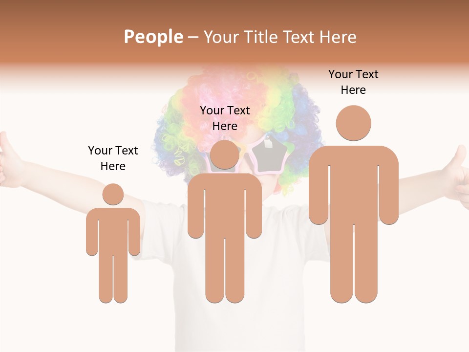 Child Little Thumbs Up PowerPoint Template