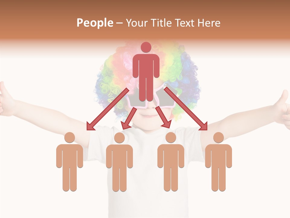 Child Little Thumbs Up PowerPoint Template