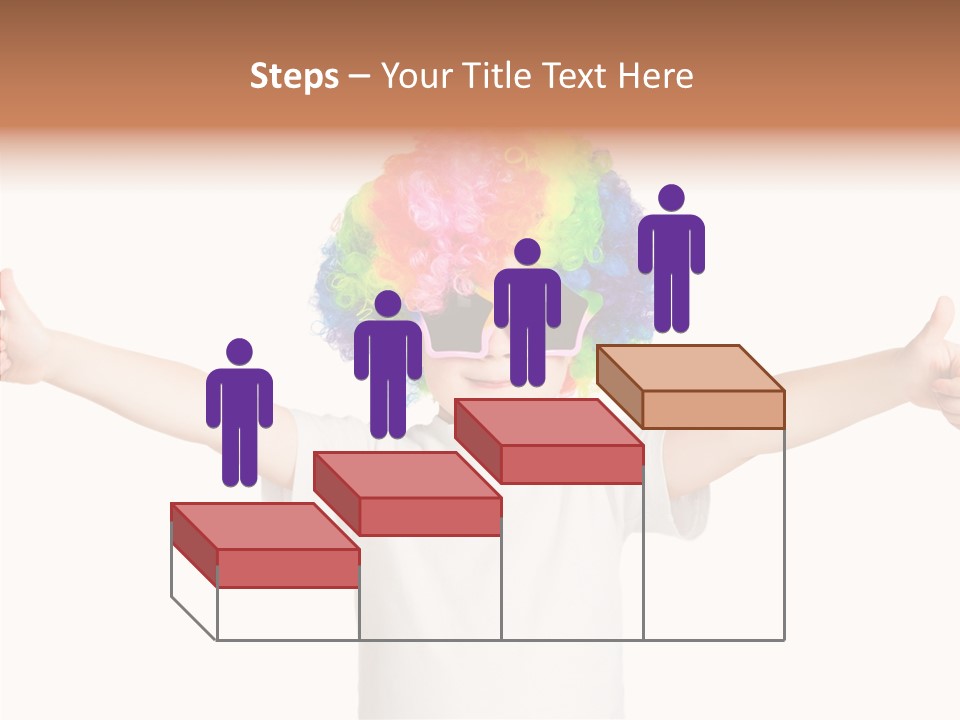 Child Little Thumbs Up PowerPoint Template