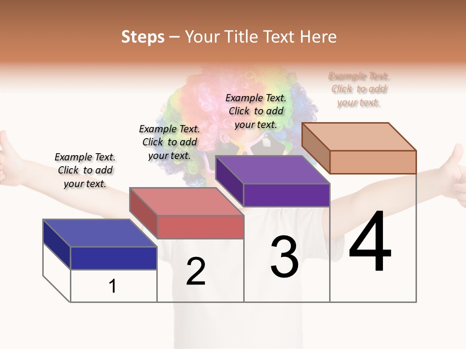 Child Little Thumbs Up PowerPoint Template