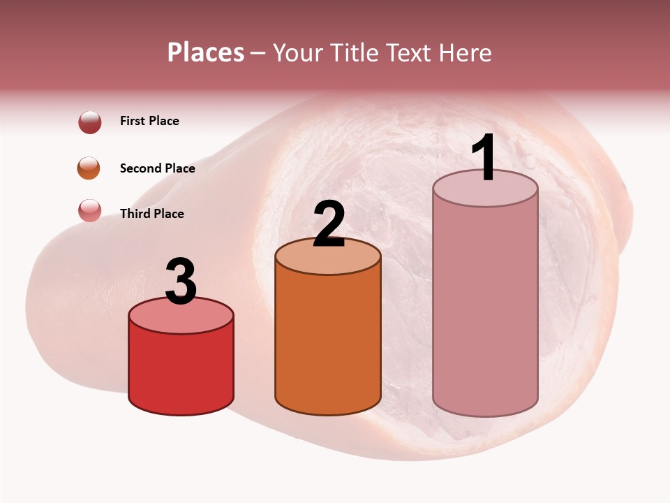 Red Isolated Food PowerPoint Template