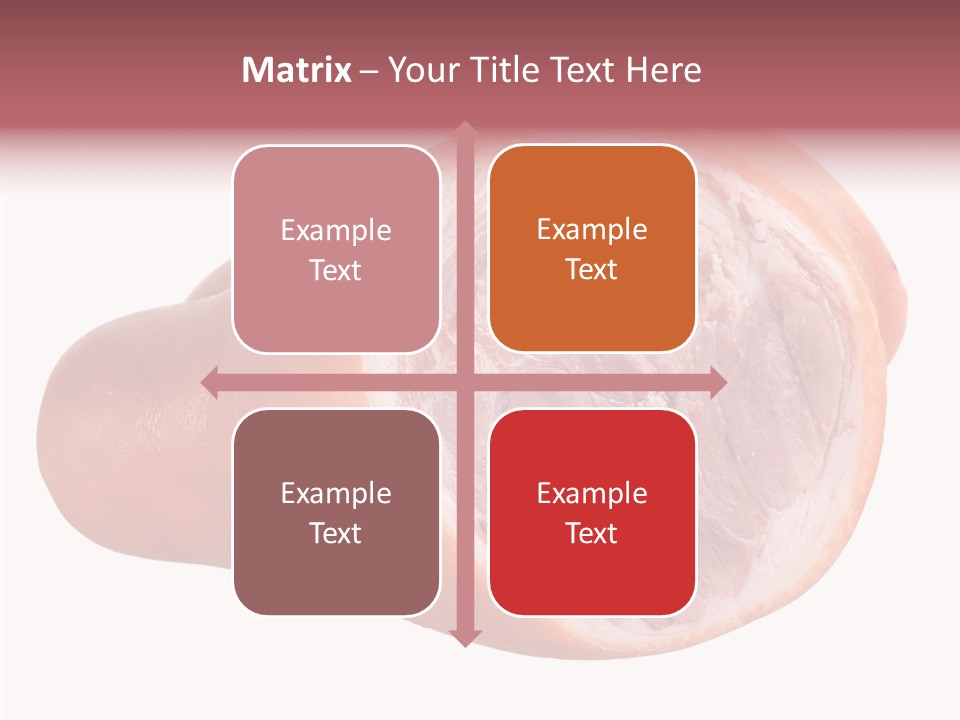 Red Isolated Food PowerPoint Template