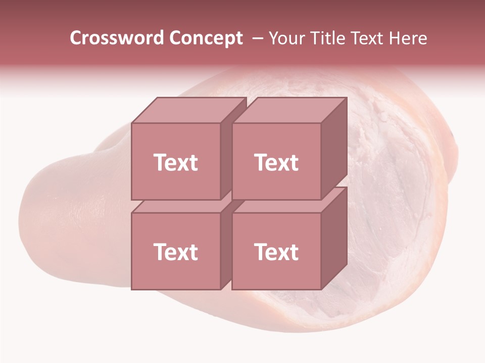 Red Isolated Food PowerPoint Template