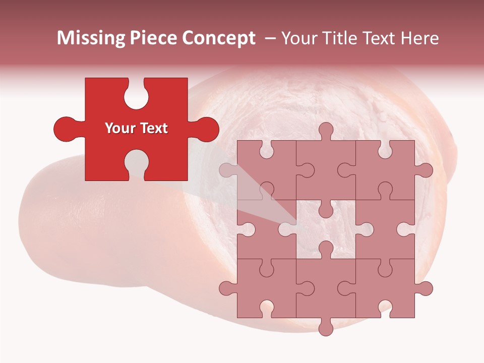 Red Isolated Food PowerPoint Template