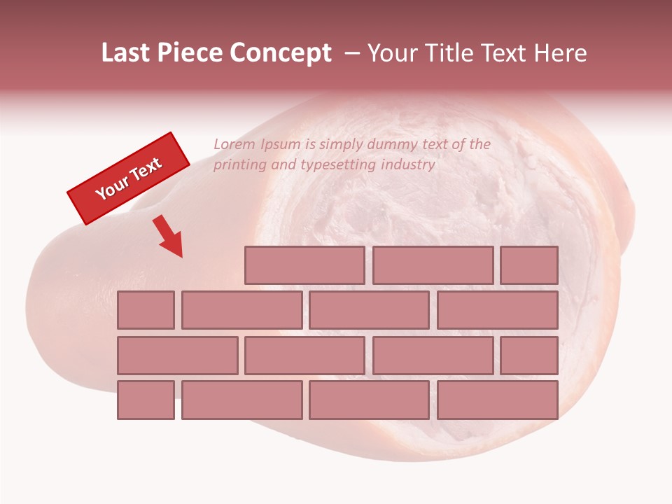 Red Isolated Food PowerPoint Template