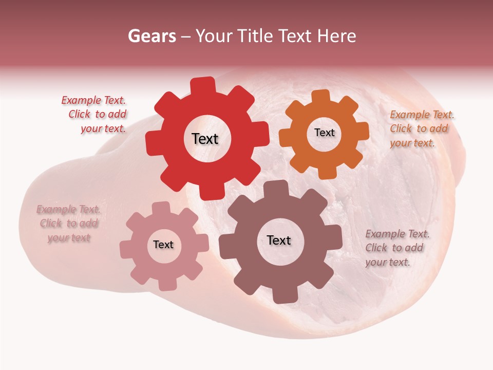Red Isolated Food PowerPoint Template