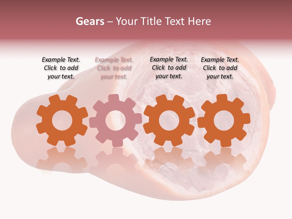 Red Isolated Food PowerPoint Template