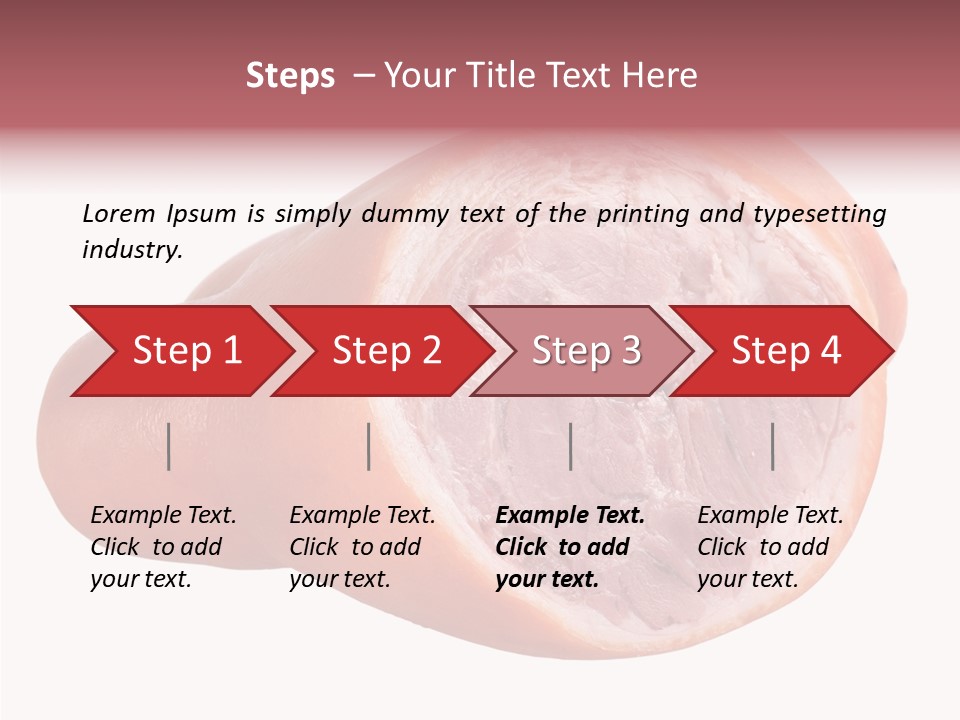 Red Isolated Food PowerPoint Template