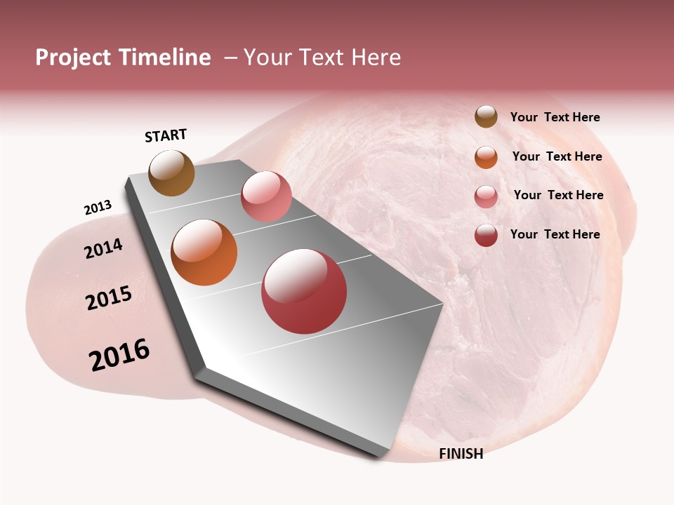 Red Isolated Food PowerPoint Template