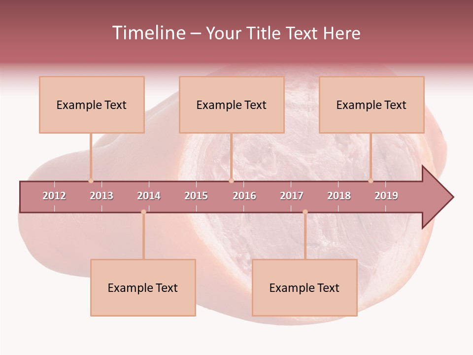 Red Isolated Food PowerPoint Template