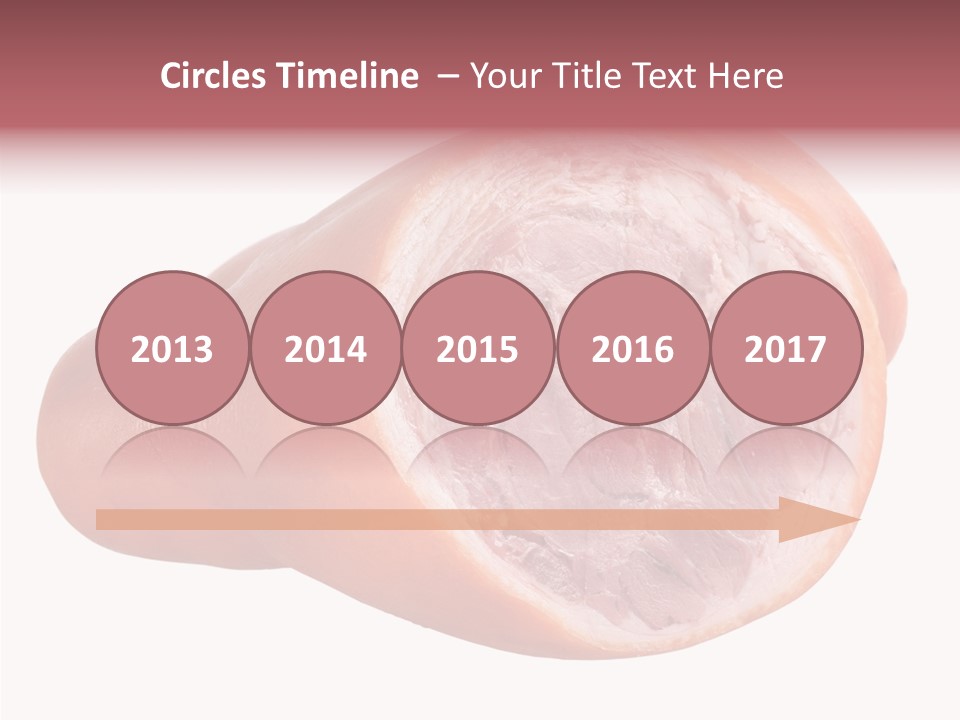 Red Isolated Food PowerPoint Template