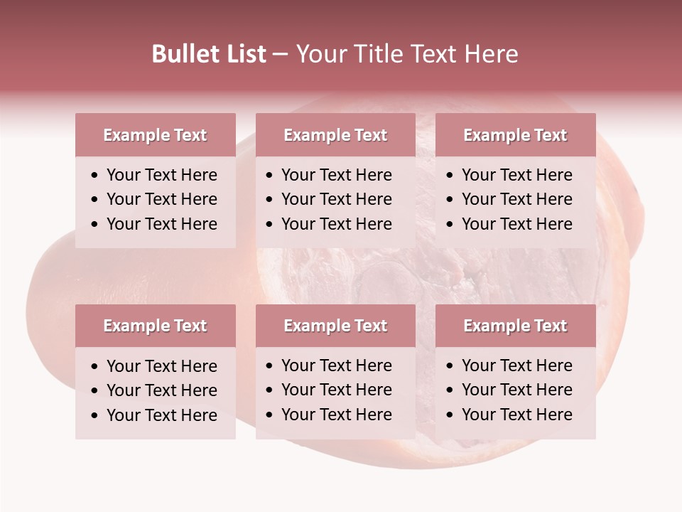 Red Isolated Food PowerPoint Template