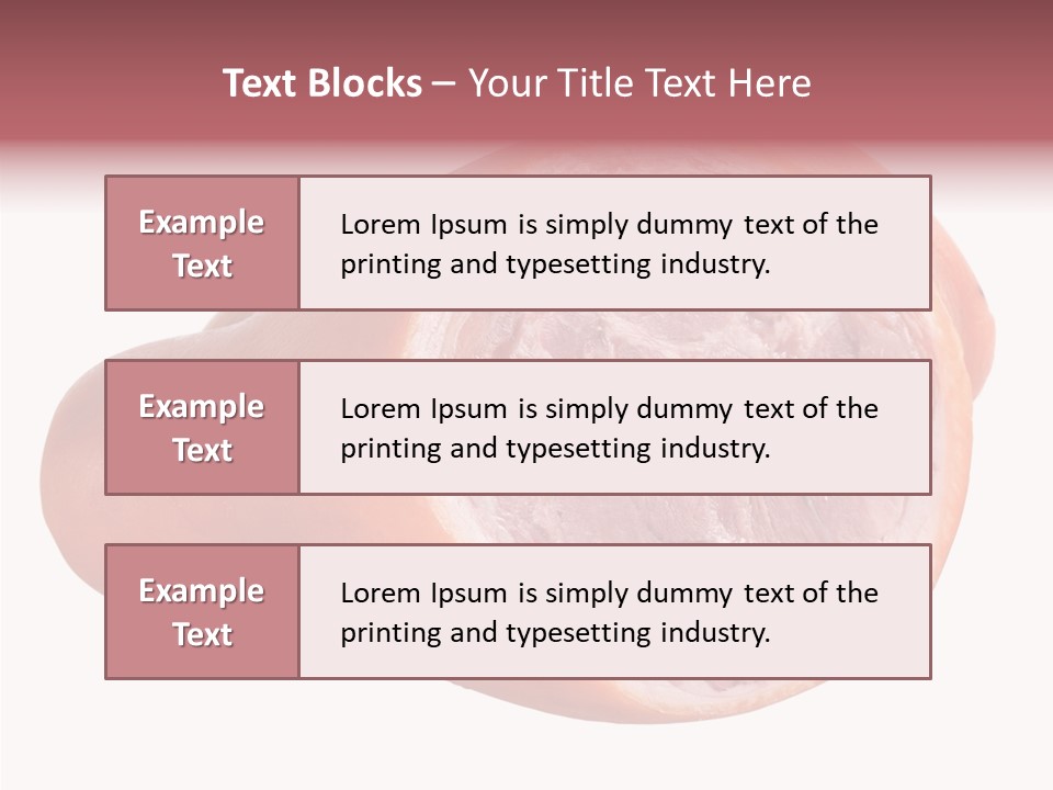 Red Isolated Food PowerPoint Template