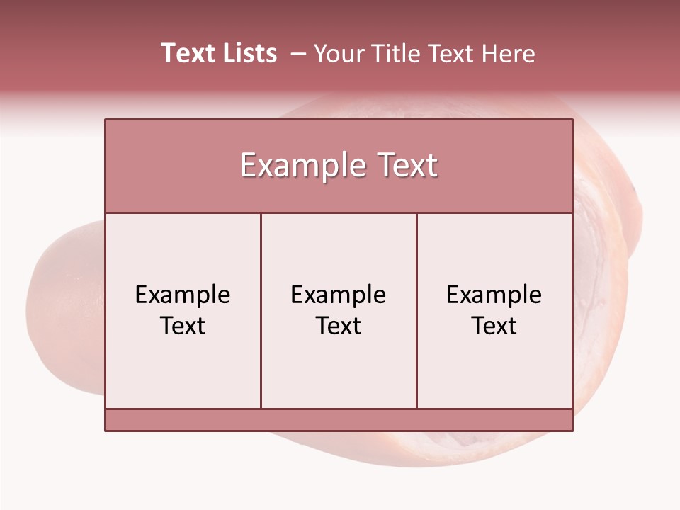 Red Isolated Food PowerPoint Template