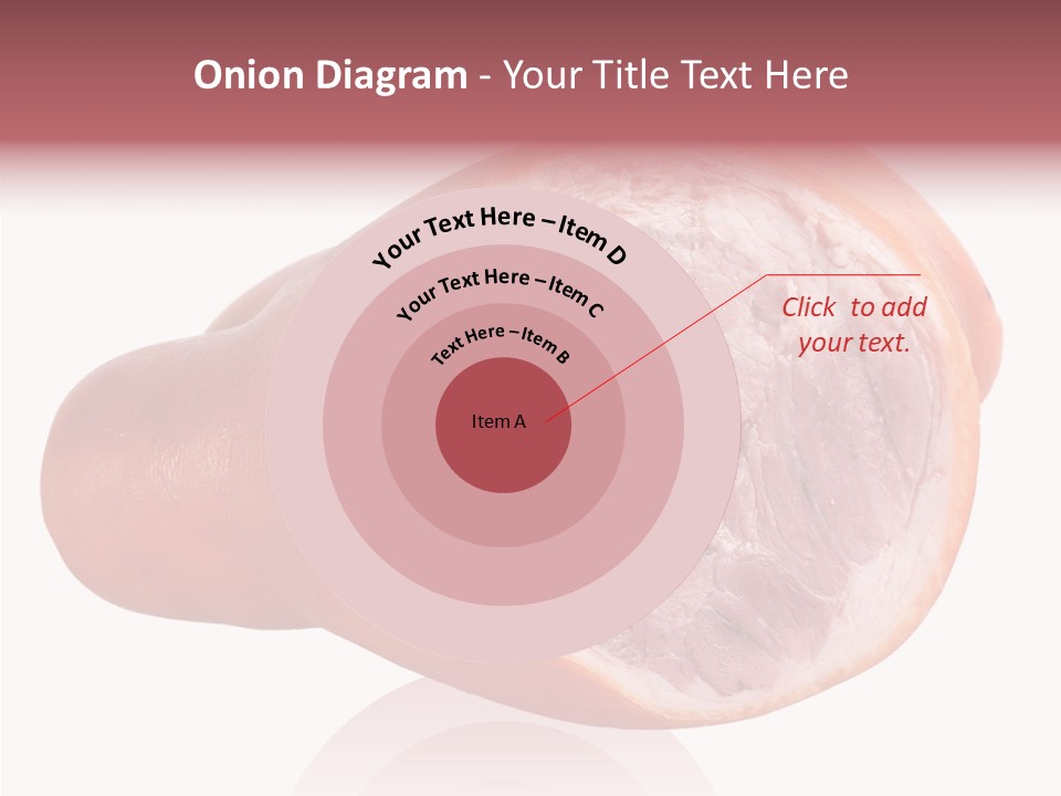 Red Isolated Food PowerPoint Template