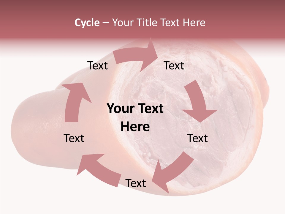 Red Isolated Food PowerPoint Template