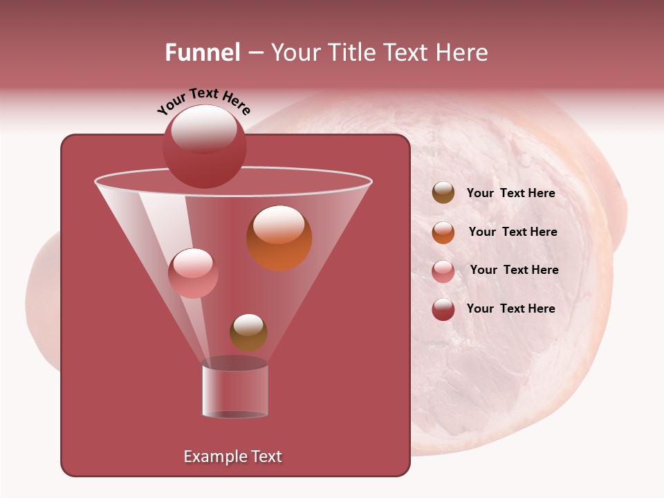 Red Isolated Food PowerPoint Template