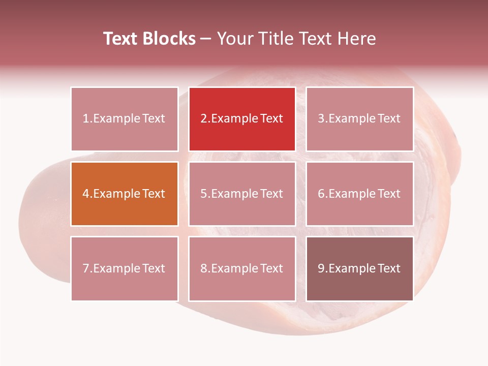 Red Isolated Food PowerPoint Template