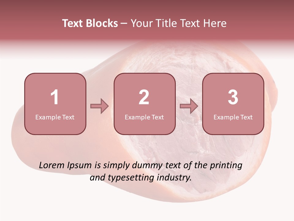 Red Isolated Food PowerPoint Template