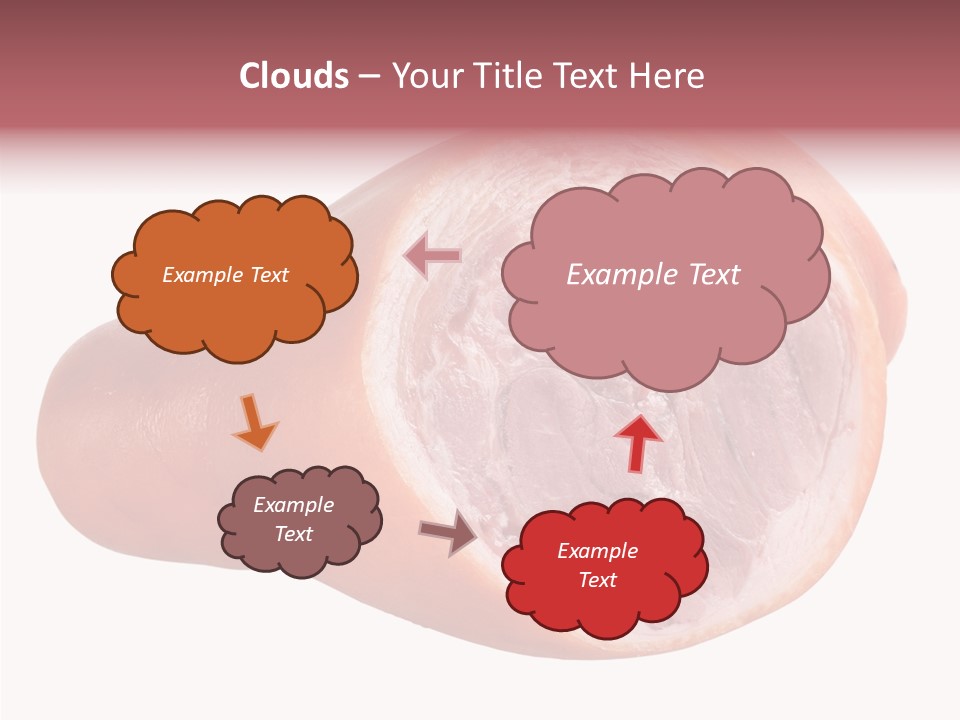Red Isolated Food PowerPoint Template