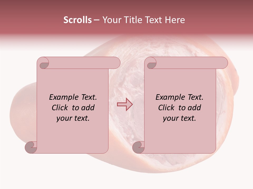 Red Isolated Food PowerPoint Template