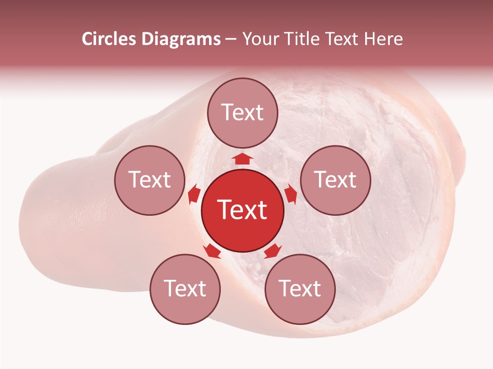 Red Isolated Food PowerPoint Template