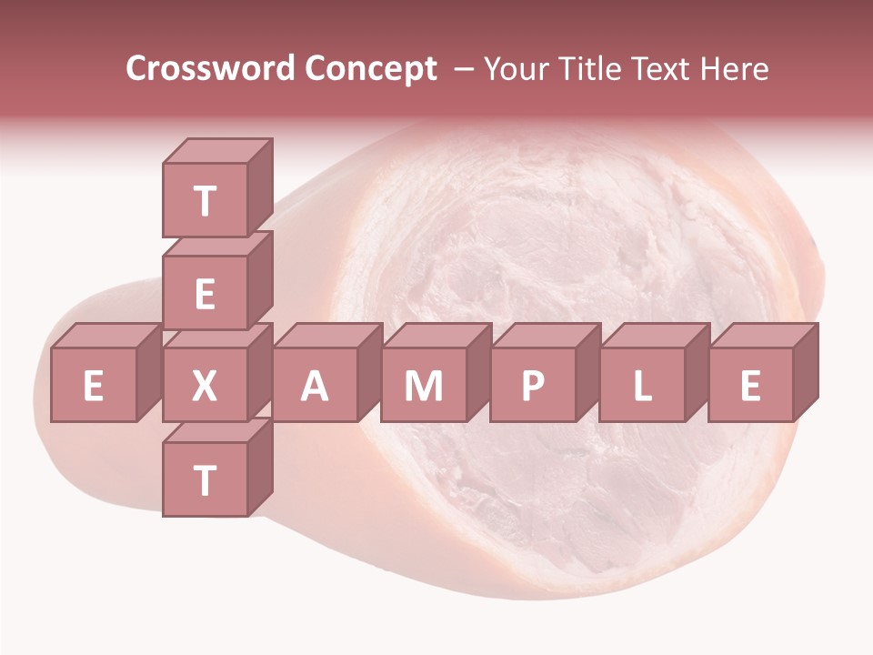 Red Isolated Food PowerPoint Template