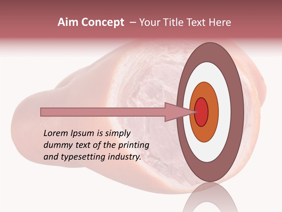 Red Isolated Food PowerPoint Template