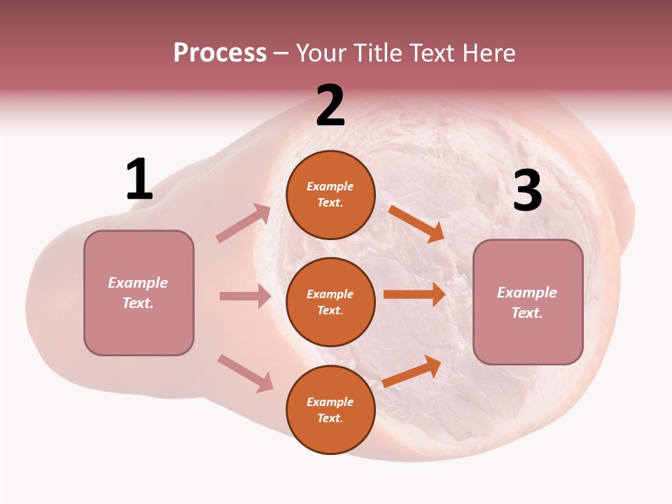 Red Isolated Food PowerPoint Template