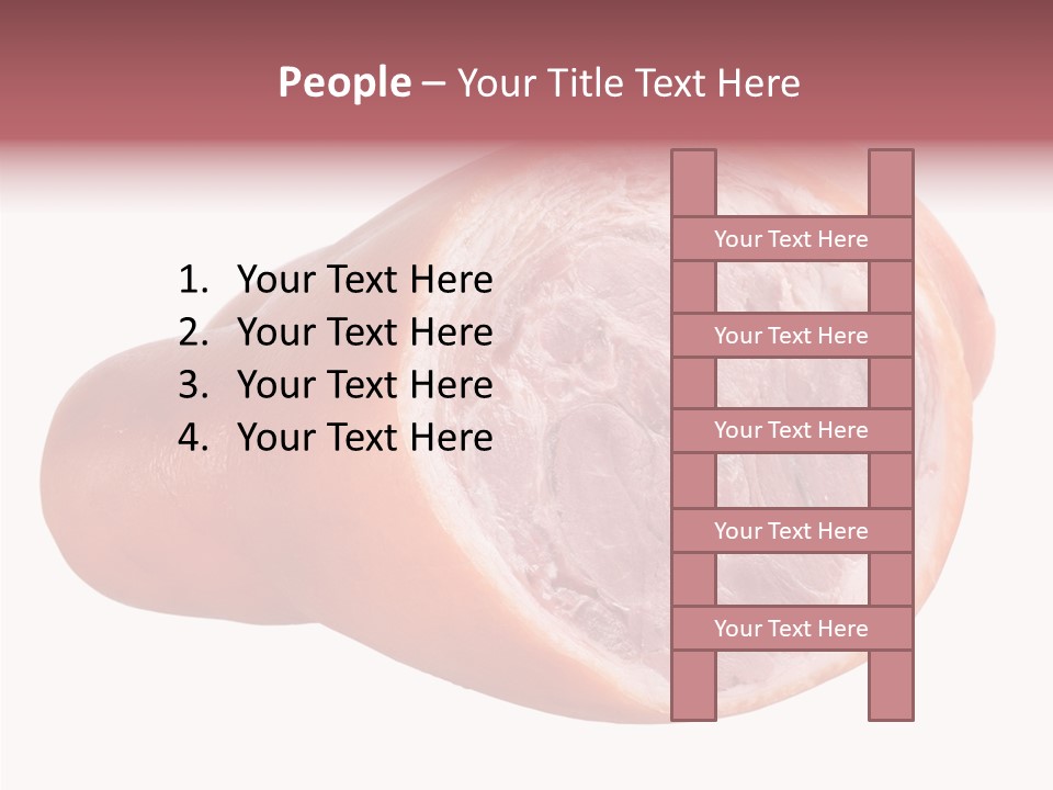 Red Isolated Food PowerPoint Template